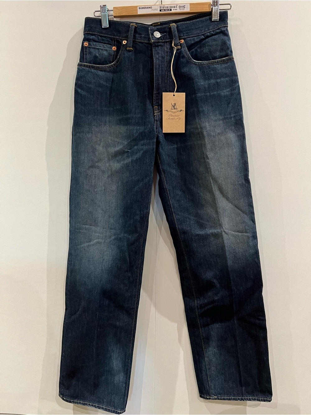 Women’s Straight-Leg Jeans in Dark Blue — Premium Denim